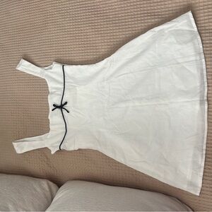 Peppermayo White Mini Dress with Black Accent